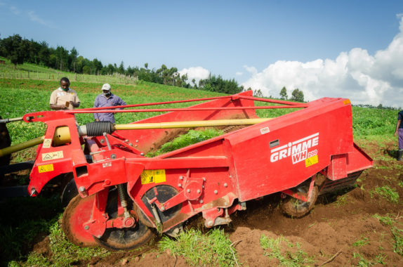 Begutachtung der Erntetechnik