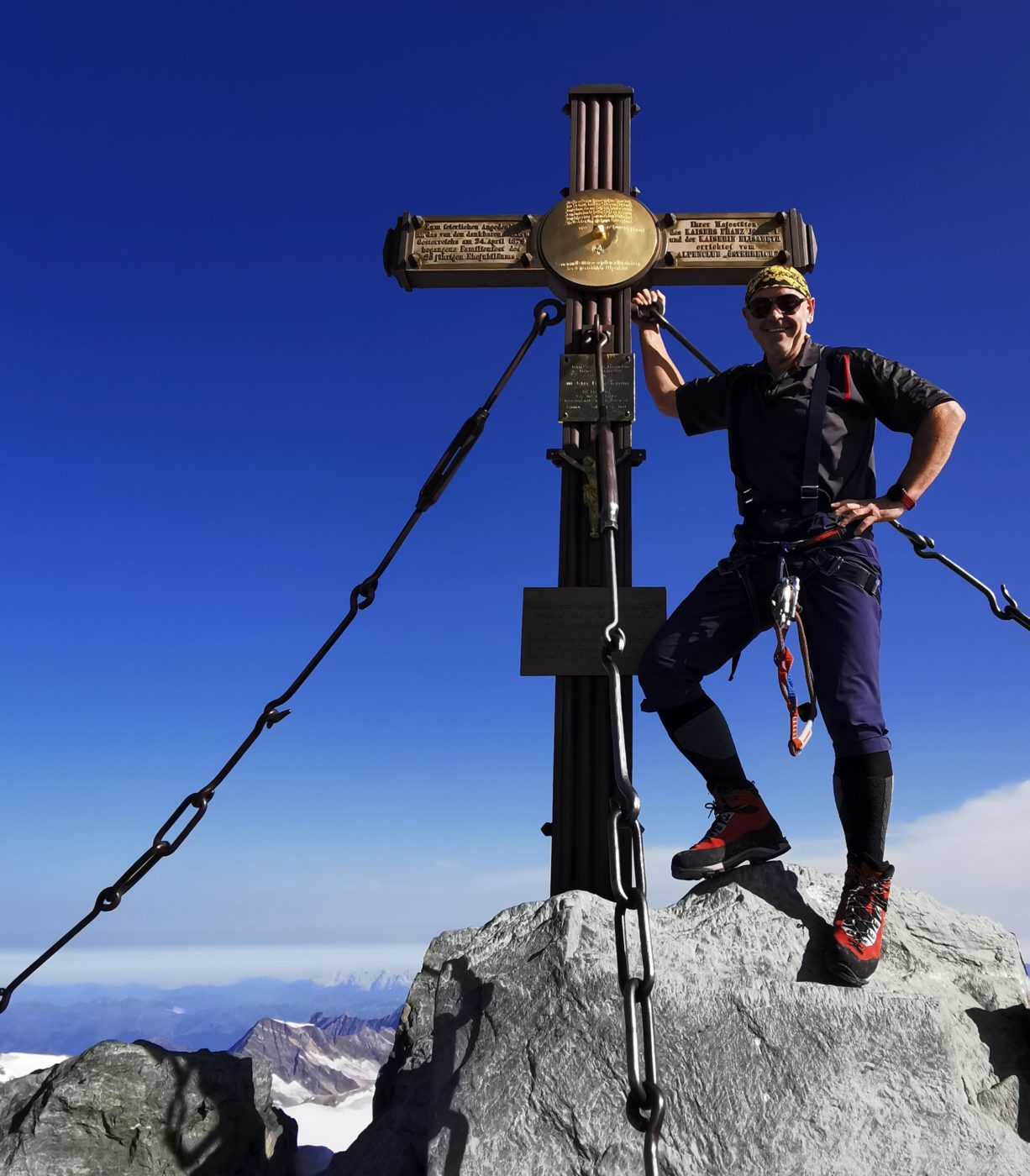 Kurt Hattinger auf dem Großglockner