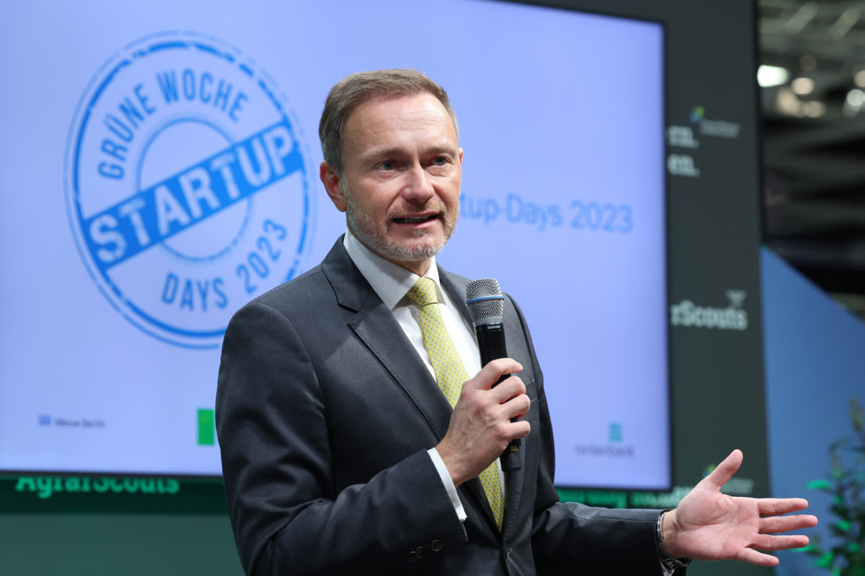 Begrüßungsrede zu den IGW Startup-Days von Christian Lindner, Bundesminister der Finanzen (© Messe Berlin GmbH)