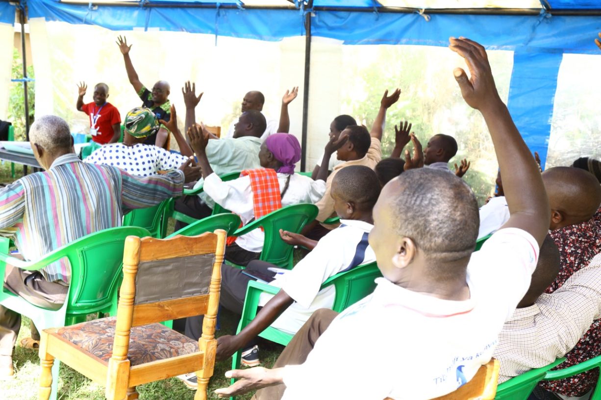 Theoretische Trainingseinheit in Malava Sub-County, Kakamega