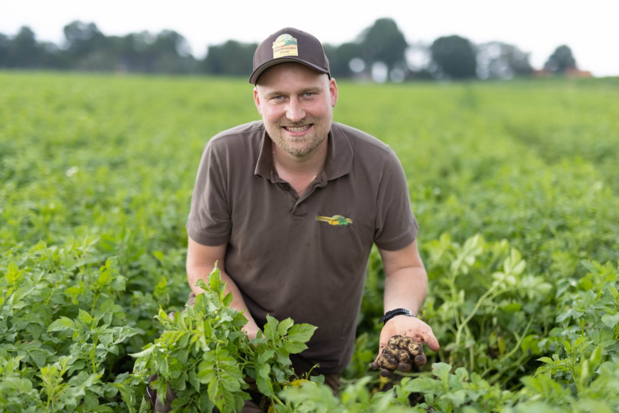 Jürgen auf dem Kartoffelacker