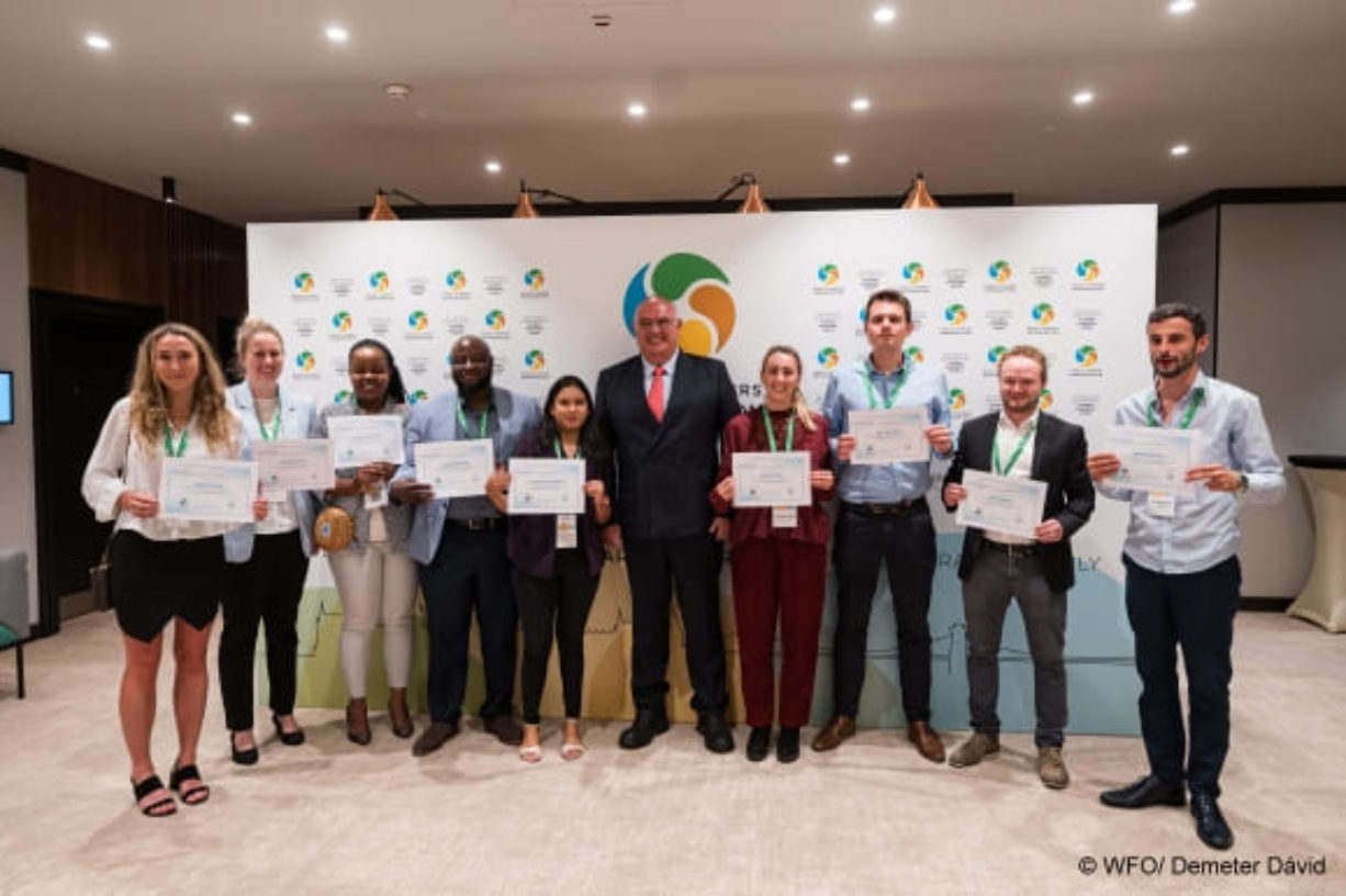 Jeunes agriculteurs et agricultrices du monde entier : le gymnase de l'Union mondiale des agriculteurs (© WFO/ Demeter Dávid)