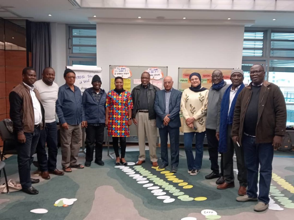 Representatives from the five PAFO regional federations alongside the directors of PAFO